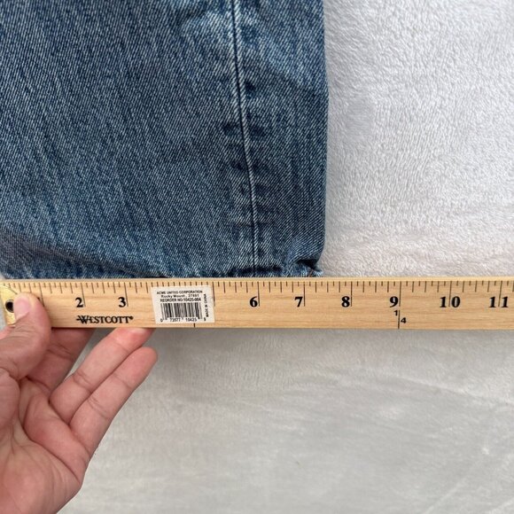 Levis 501 Jeans Mens 33x34 (33x30) Blue Original Fit Button Fly Straight Leg - Picture 8 of 13